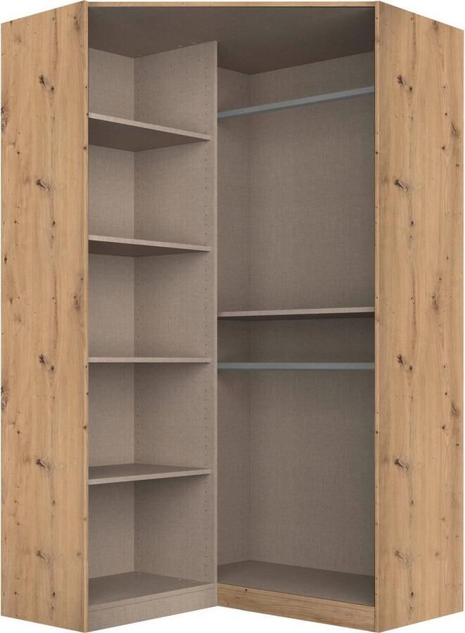 Rauch HoekKledingkast kast garderobe waskast COSTA 2-deurs met spiegel volledig uitgerust met veel opbergruimte made in germany - Foto 14