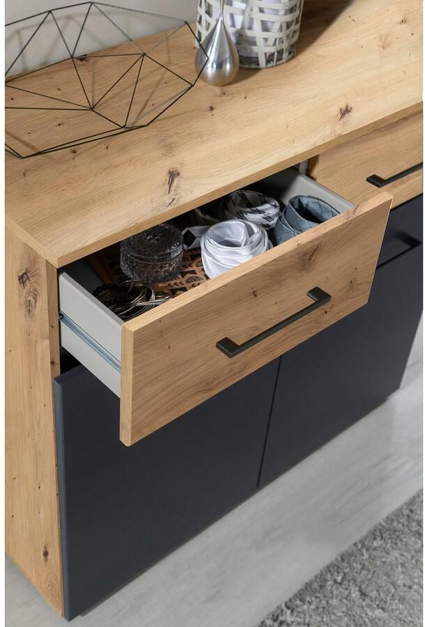 Beter Bed Select Commode Birmingham met 2 deuren en 2 laden 83 x 81 x 42 cm bruin - Foto 5