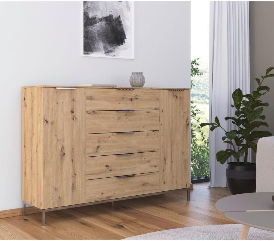 Rauch Kast met laden en deuren Ladekast deurkast dressoir combikast FLIPP 2 deurs met 5 laden en soft-close functie in 2 breedtes - Foto 7