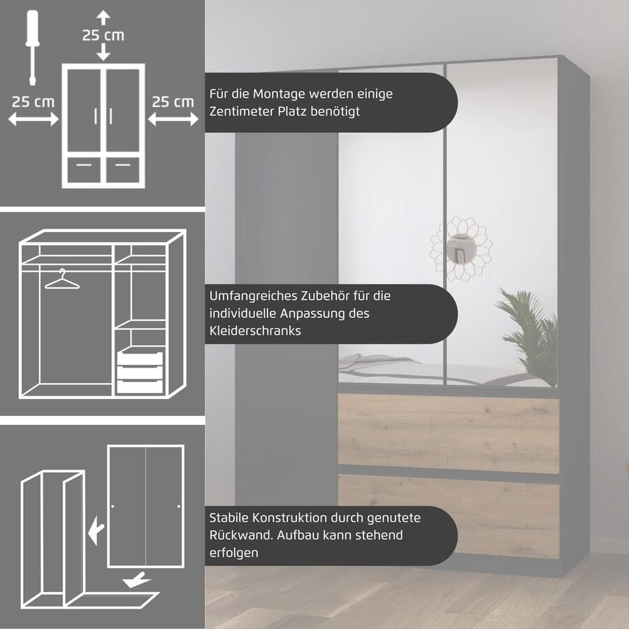 Rauch Bureau Opbergruimte Kinderbureau Jongerenbureau JOEL met praktische niche en twee lades made in germany - Foto 2
