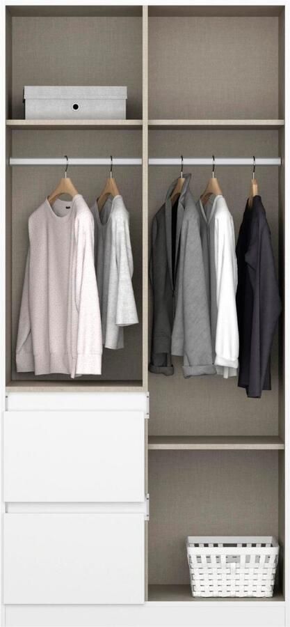 Rauch Draaideurkast Kledingkast kast garderobe waskast NIDDA met moderne grepless front en push-to-open functie made in germany - Foto 15