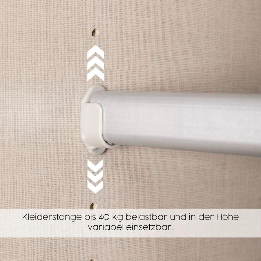 Rauch Kledingkast Draai-deurkast Garderobe BURANO met lades en spiegelomranding in kleuraccent made in germany - Foto 7