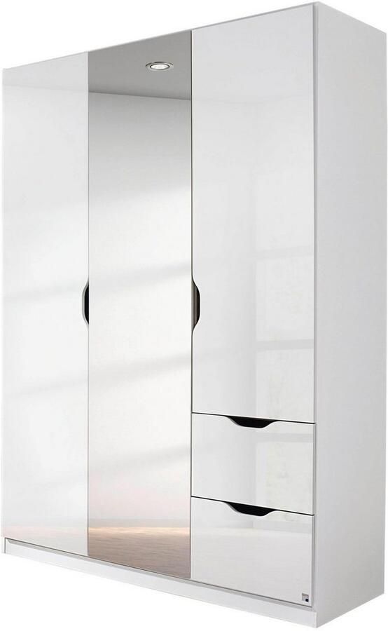 Rauch Kledingkast Freiham draaideurkast garderobe BESTSELLER met spiegel en lades grepen slaapkamerkast - Foto 5