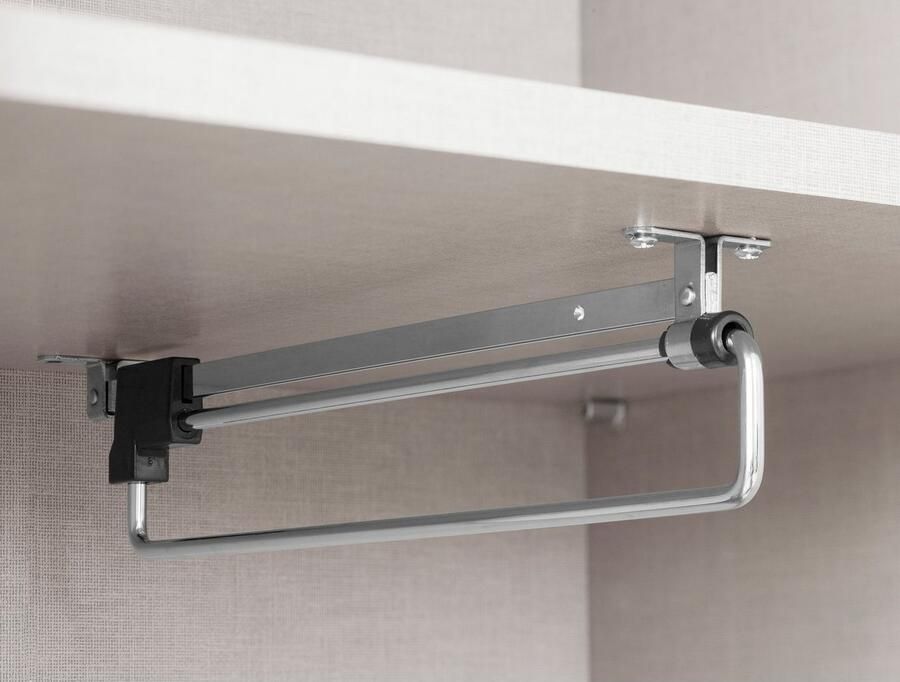Rauch Kledingkast Garderobe Draai-deurskast Kledingkast Kast Schoenenkast MINOSA Breedte 91 cm uitschuifbare kledingstang 6 schoenenplanken MADE IN GERMANY - Foto 4