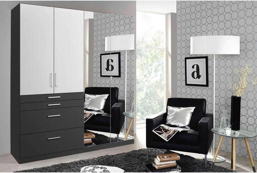 Rauch Kledingkast Harburg bestseller in de slaapkamer Slaapkamerkast garderobe met spiegel - Foto 2