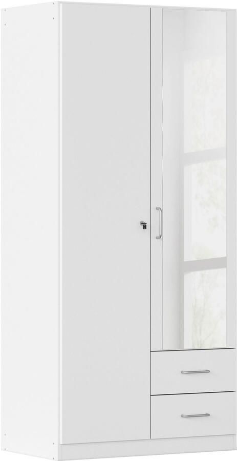Rauch Kledingkast Kast Garderobe Garderobekast Schoonmaakkast Linnenkast BERGHEIM 2 buitenkades deur en afsluitbaar met 2 sleutels made in germany - Foto 16
