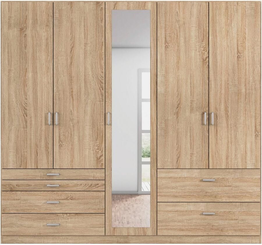 Rauch Kledingkast Kast Garderobe Linnenkast WILDBERG met 6 laden bovenste lade met houten indeling made in germany - Foto 15