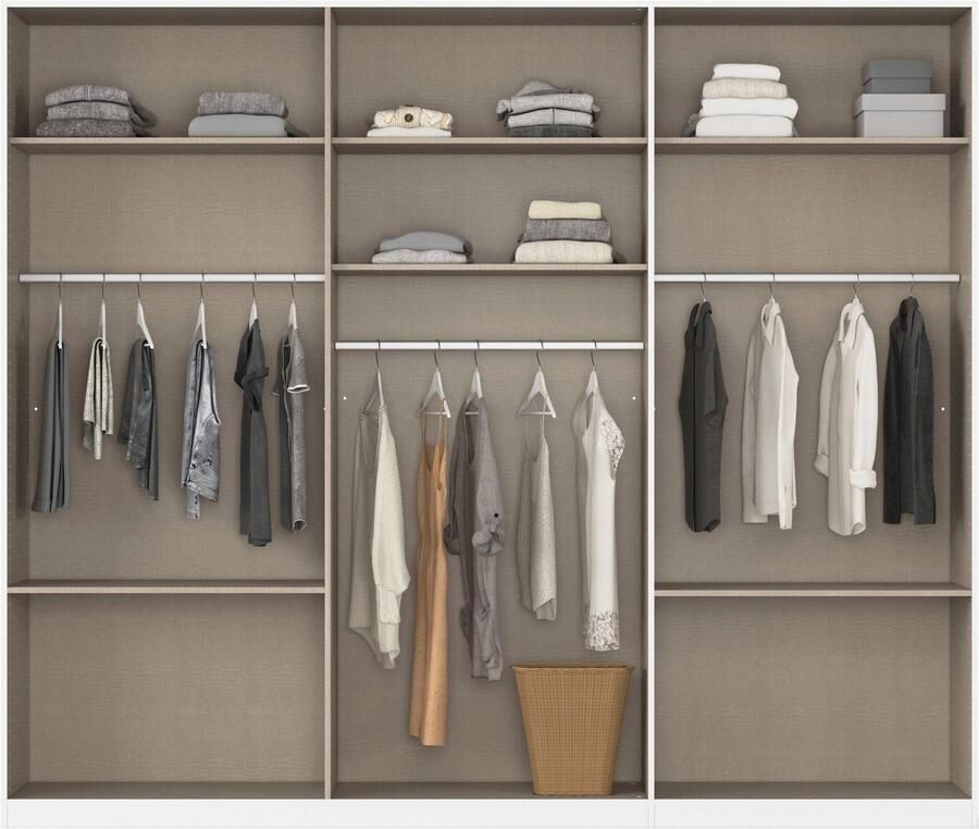 Rauch Kledingkast Kast Garderobe Linnenkast WILDBERG met 6 laden bovenste lade met houten indeling made in germany - Foto 18