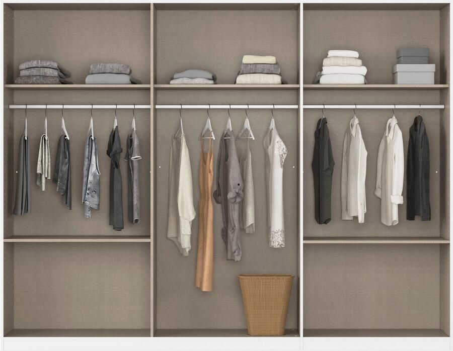 Rauch Kledingkast Kast Garderobe Linnenkast WILDBERG met 6 laden bovenste lade met houten indeling made in germany - Foto 17