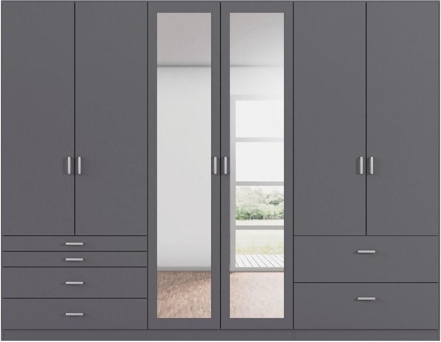 Rauch Kledingkast Kast Garderobe Linnenkast WILDBERG met 6 laden bovenste lade met houten indeling made in germany - Foto 17