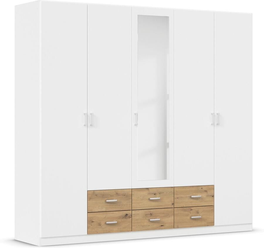 Rauch Kledingkast Kast Garderobe Wasmand GAMMA in 3 Breedtes veel opbergruimte met 6 lades met spiegel topseller made in germany