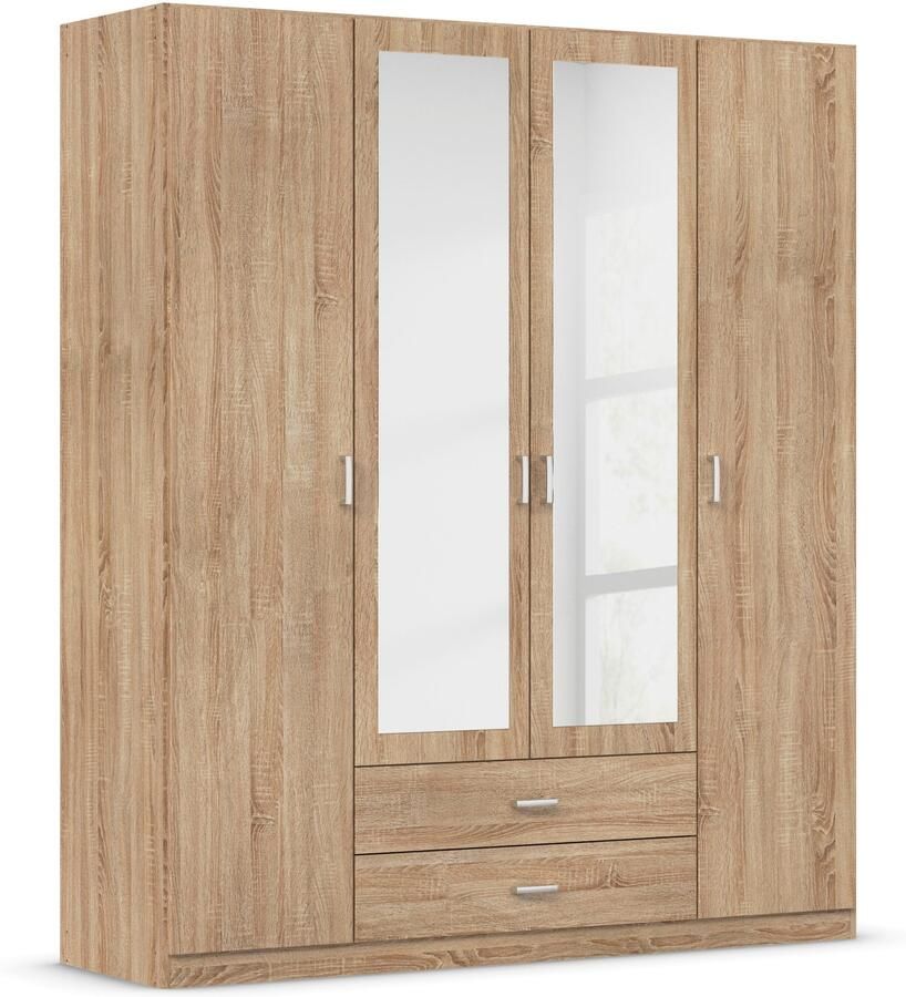 Rauch Kledingkast Kast Garderobe Wasmand GAMMA in 3 Breedtes veel opbergruimte met 6 lades met spiegel topseller made in germany - Foto 6