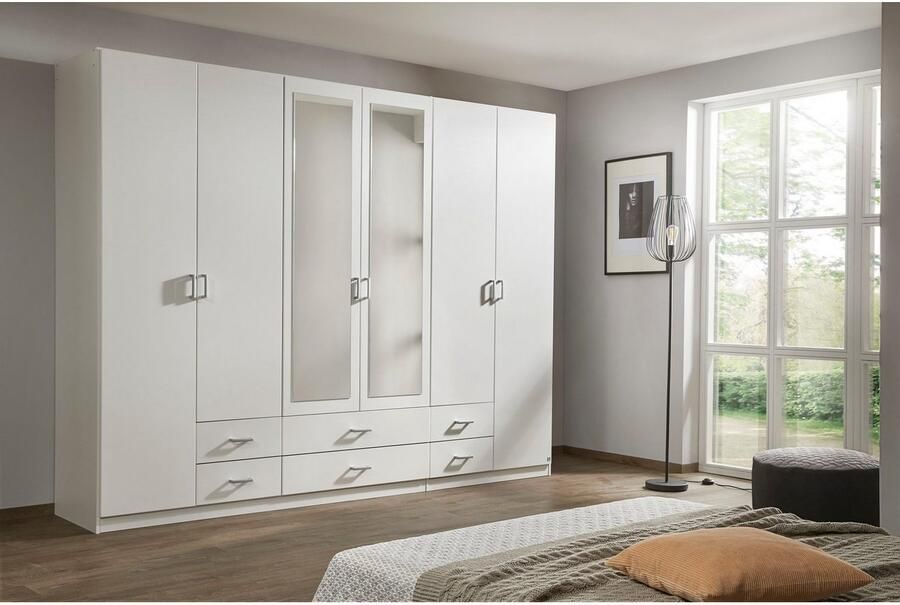 Rauch Kledingkast Kast Garderobe Wasmand GAMMA in 3 Breedtes veel opbergruimte met 6 lades met spiegel topseller made in germany - Foto 8