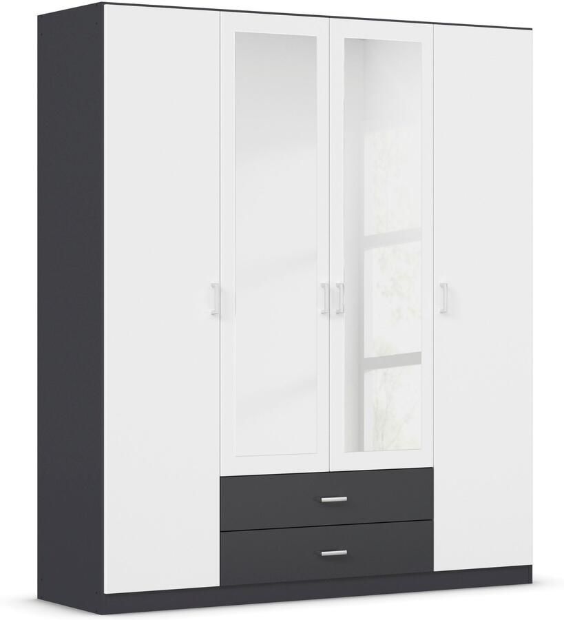 Rauch Kledingkast Kast Garderobe Wasmand GAMMA in 3 Breedtes veel opbergruimte met 6 lades met spiegel topseller made in germany - Foto 11