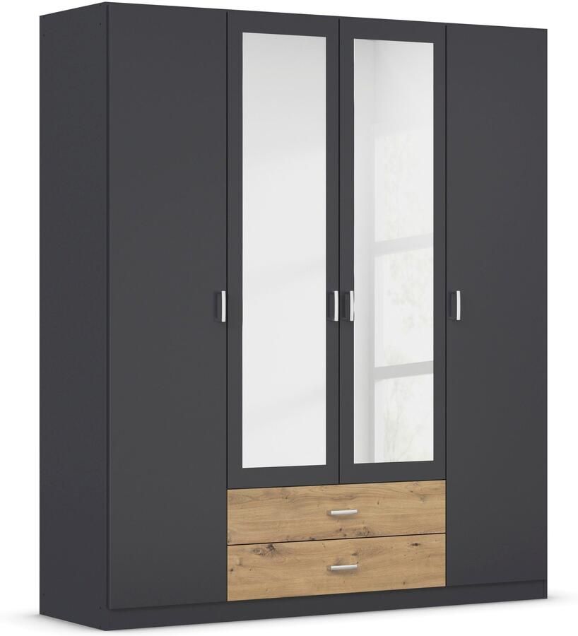 Rauch Kledingkast Kast Garderobe Wasmand GAMMA in 3 Breedtes veel opbergruimte met 6 lades met spiegel topseller made in germany