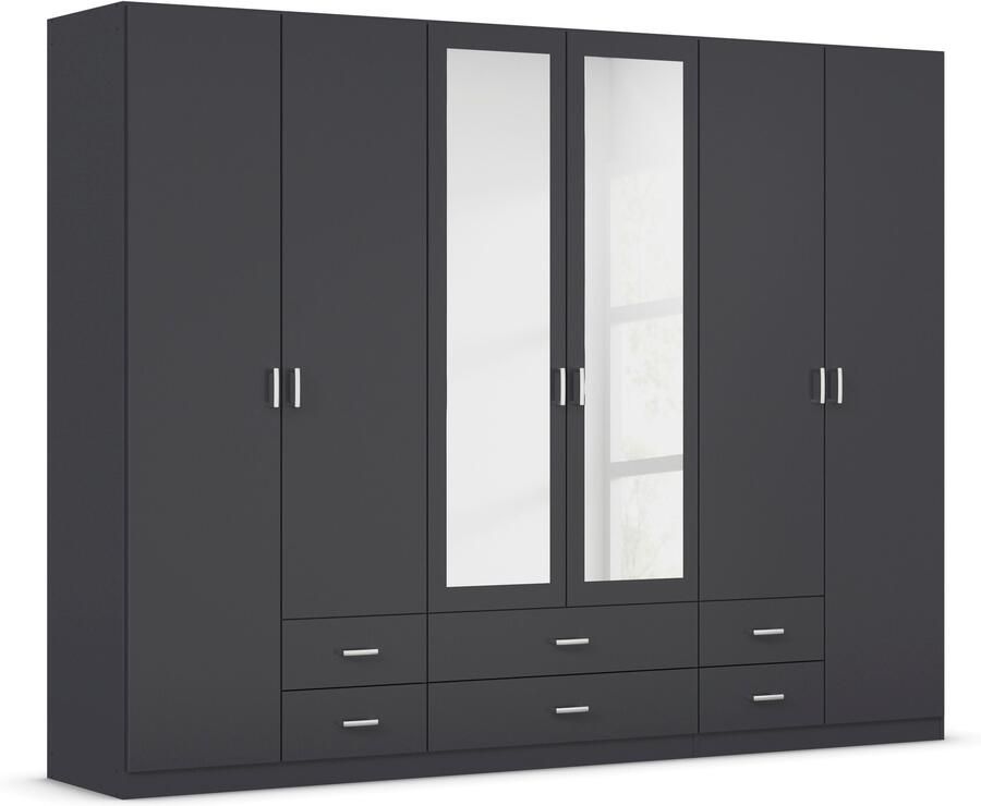 Rauch Kledingkast Kast Garderobe Wasmand GAMMA in 3 Breedtes veel opbergruimte met 6 lades met spiegel topseller made in germany - Foto 6