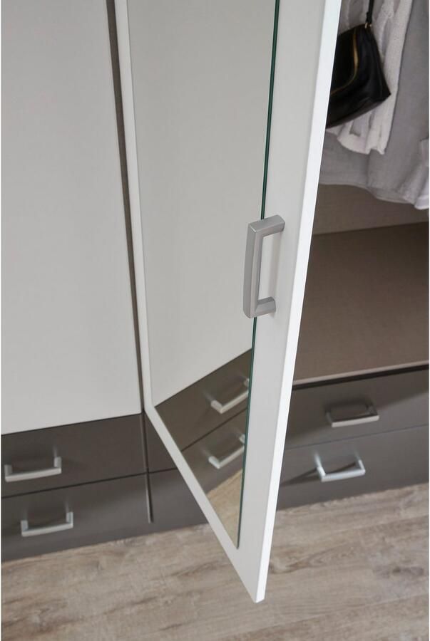 Rauch Kledingkast Kast Garderobe Wasmand GAMMA in 3 Breedtes veel opbergruimte met 6 lades met spiegel topseller made in germany - Foto 8