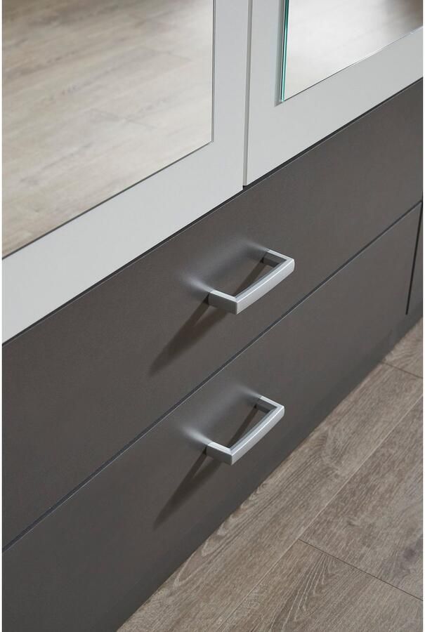 Rauch Kledingkast Kast Garderobe Wasmand GAMMA in 3 Breedtes veel opbergruimte met 6 lades met spiegel topseller made in germany - Foto 7