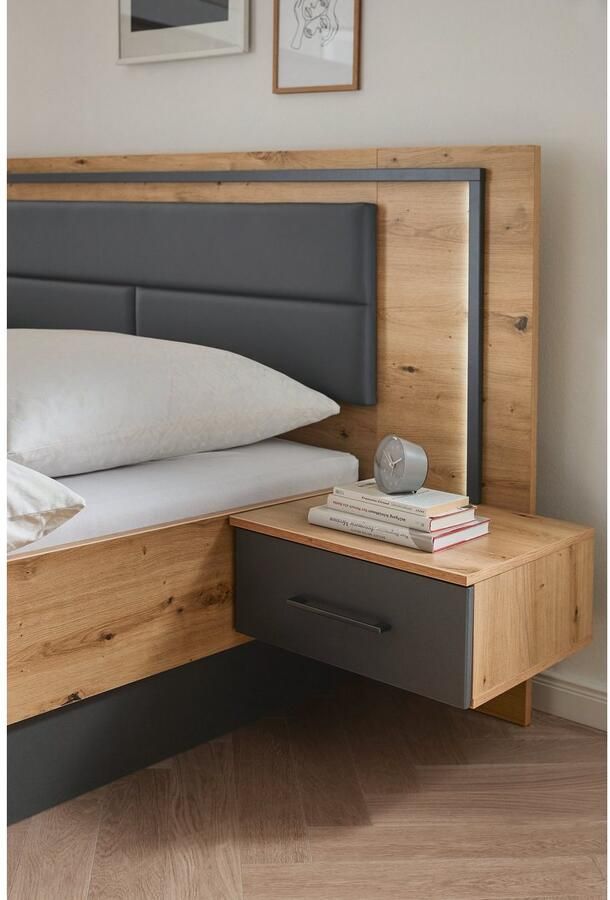 Rauch Ledikant Bilbao-Extra met bekleed hoofdbord en verlichting - Foto 8