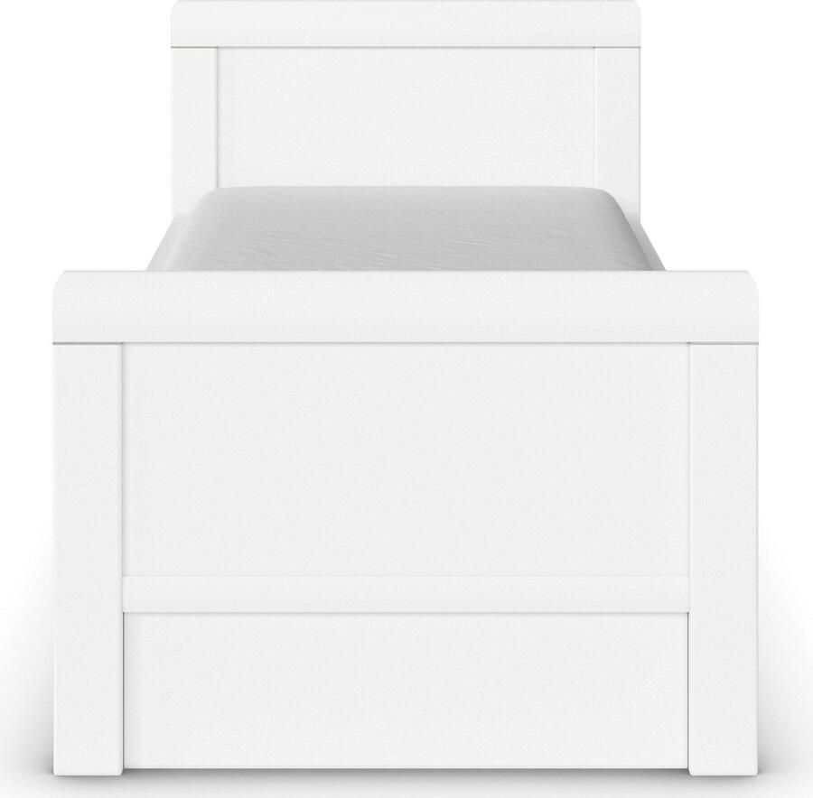 Rauch Ledikant met bergruimte Bed Eenpersoons Stollenbed Bedkasten EVELYN in comfortabele hoogte met houten hoofdeinde en lades made in germany - Foto 3