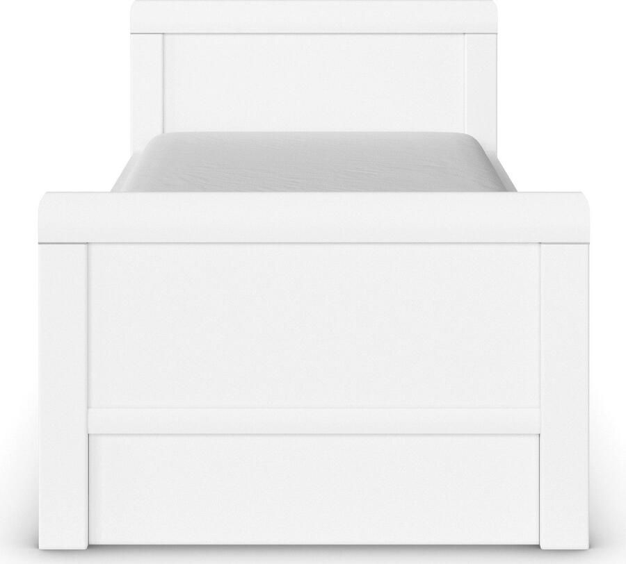 Rauch Ledikant met bergruimte Bed Eenpersoons Stollenbed Bedkasten EVELYN in comfortabele hoogte met houten hoofdeinde en lades made in germany - Foto 4