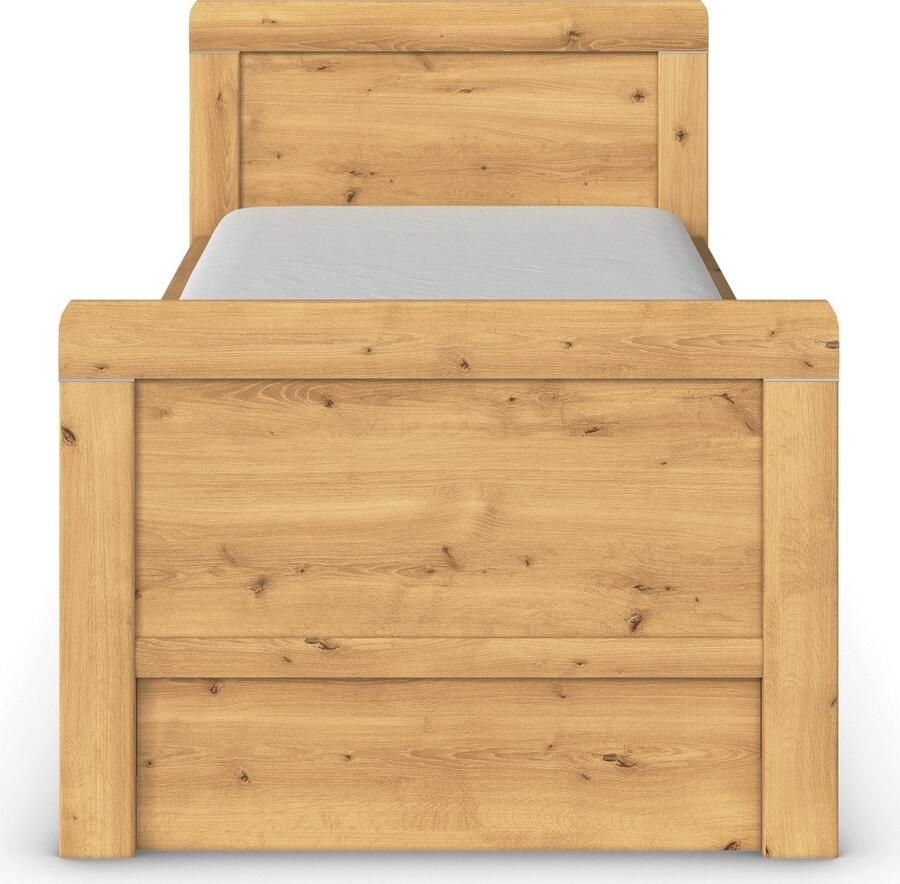 Rauch Ledikant met bergruimte Bed Eenpersoons Stollenbed Bedkasten EVELYN in comfortabele hoogte met houten hoofdeinde en lades made in germany - Foto 3