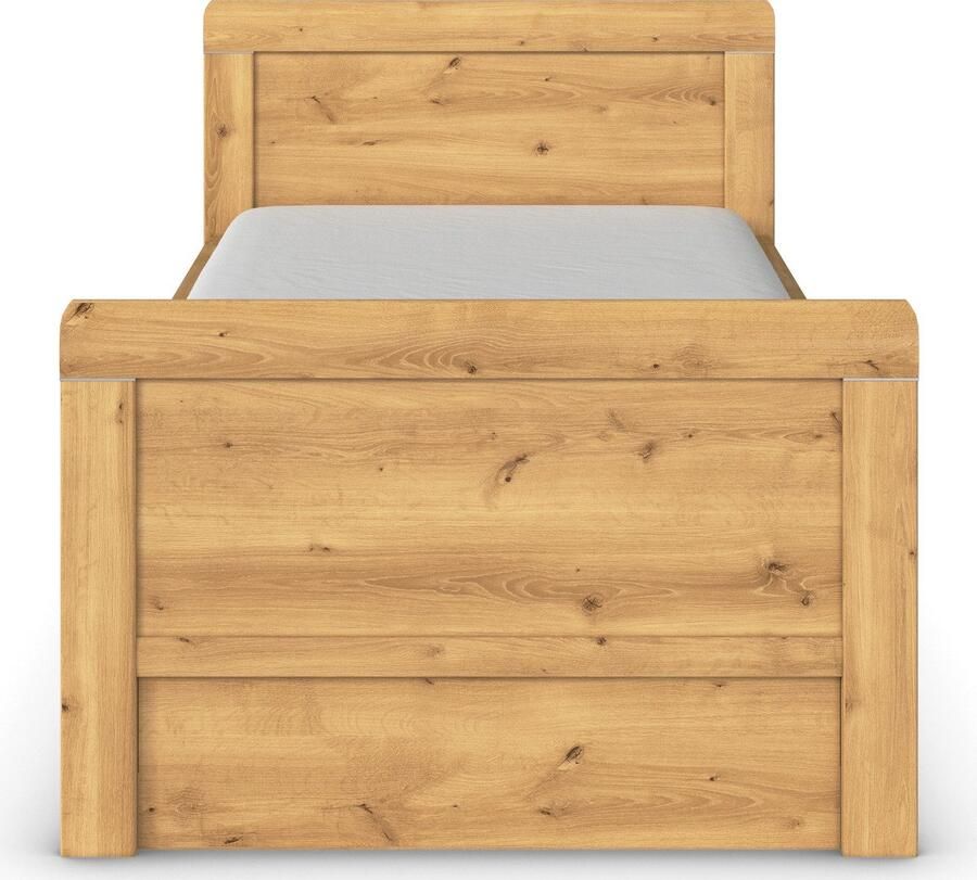 Rauch Ledikant met bergruimte Bed Eenpersoons Stollenbed Bedkasten EVELYN in comfortabele hoogte met houten hoofdeinde en lades made in germany - Foto 4