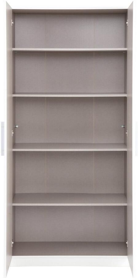 Rauch Multifunctionele kast Garderobe Draai-deurskast Kledingkast Kast Schoenenkast MINOSA Breedte 91 cm met 4 legplanken veel opbergruimte MADE IN GERMANY - Foto 6