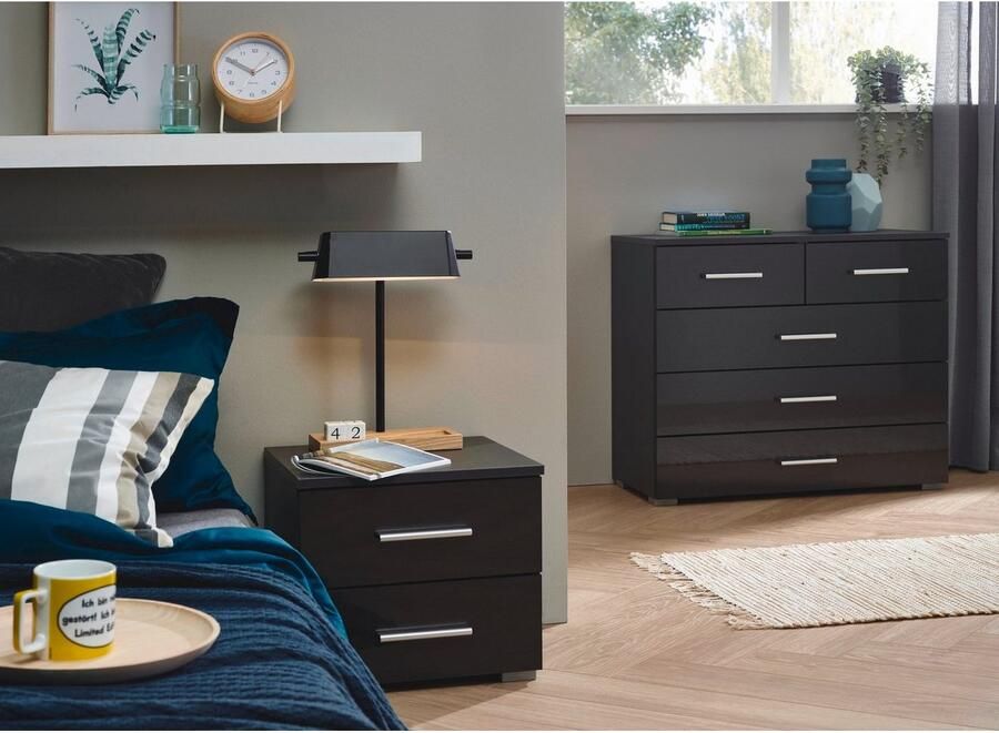 Rauch Nachtkastje Base set van 2 optioneel met modern hoogglanzend front (set) - Foto 6