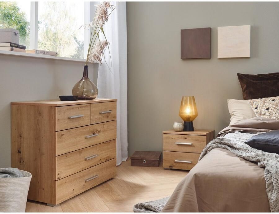 Rauch Nachtkastje Base set van 2 optioneel met modern hoogglanzend front (set) - Foto 4