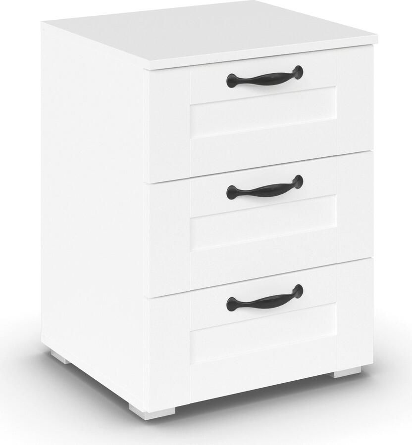 Rauch Nachtkastje Cottage by Aditio in scandinavisch landhuisstijl 3 lades met softclose-functie - Foto 9