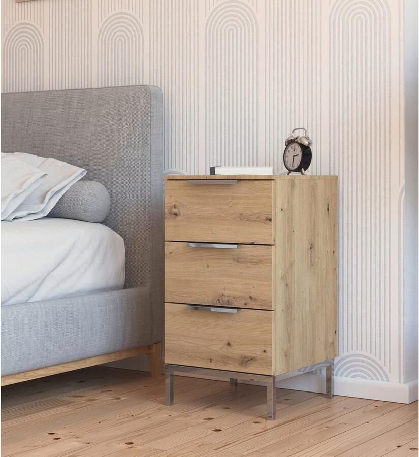 Rauch Nachtkastje Flipp met 3 laden en soft-close functie - Foto 6