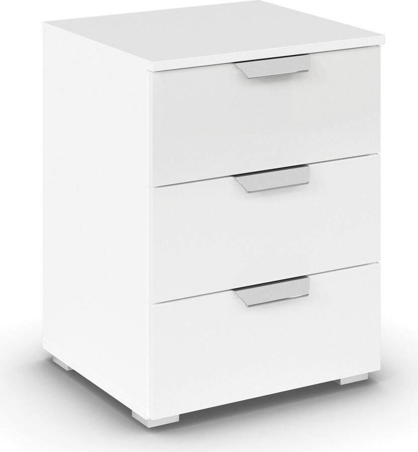 Rauch Nachtkastje Glamour by Aditio met hoogglans front 3 lades met softclose-functie - Foto 7