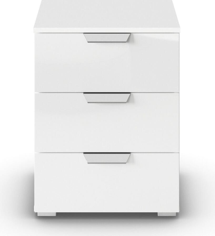 Rauch Nachtkastje Glamour by Aditio met hoogglans front 3 lades met softclose-functie - Foto 3