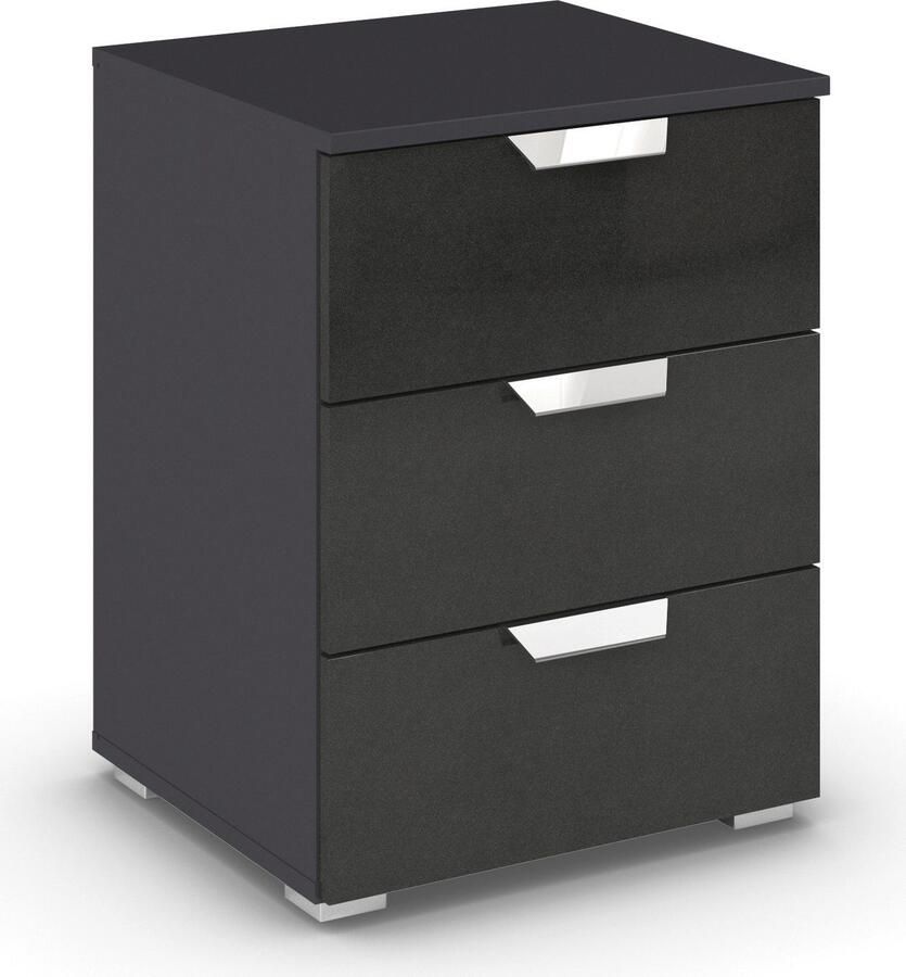 Rauch Nachtkastje Glamour by Aditio met hoogglans front 3 lades met softclose-functie - Foto 5
