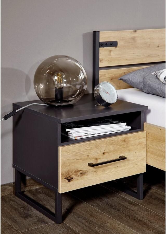 Rauch Nachtkastje Holmes in industriële stijl 2-delige set - Foto 3