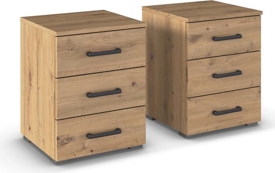 Rauch Nachtkastje Maika elk 3 lades met royale opbergruimte - Foto 3