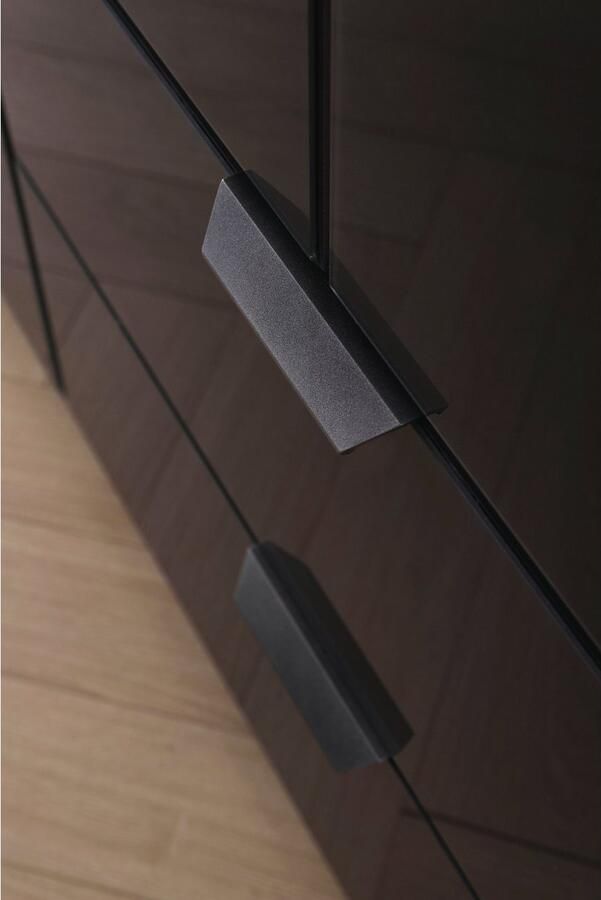 Rauch Nachtkastje Modern by Aditio met glazen front en sledevoet 2 lades met softclose-functie - Foto 7