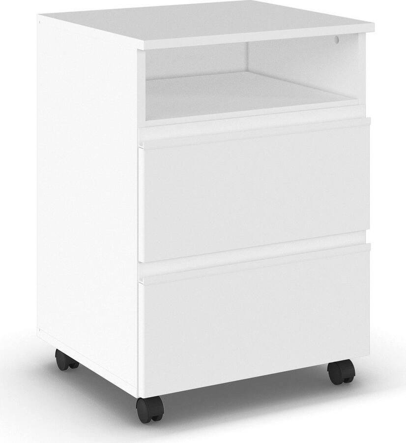 Rauch Nachtkastje Nachtconsole Commode JOEL op wielen met twee lades en een open vak made in germany - Foto 10