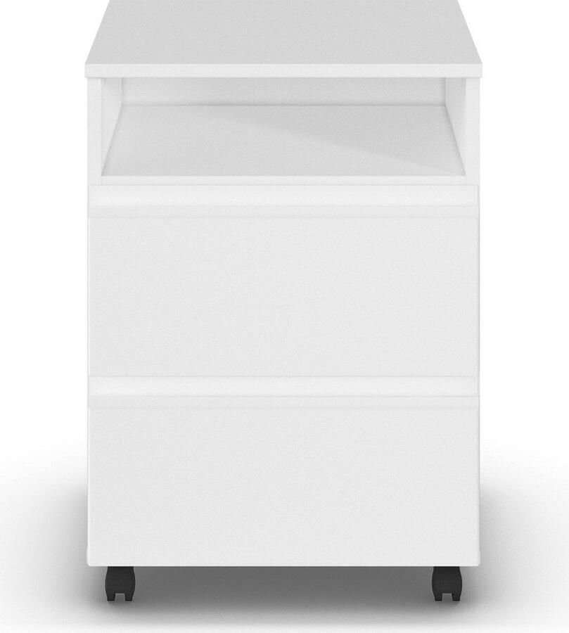 Rauch Nachtkastje Nachtconsole Commode JOEL op wielen met twee lades en een open vak made in germany - Foto 4