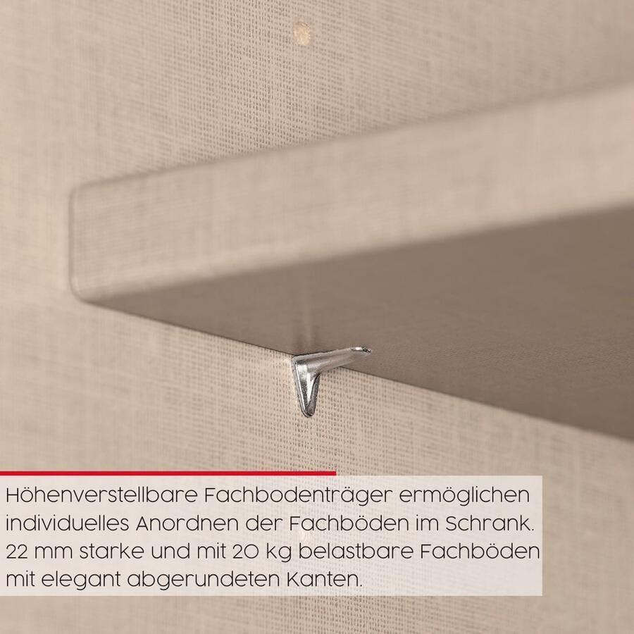 Rauch Schuifdeurkast Kledingkast kast garderobe slaapkamerkast SCALE-WOOD verticaal verdeelde deuren in robuust massief eikenhout made in germany - Foto 4