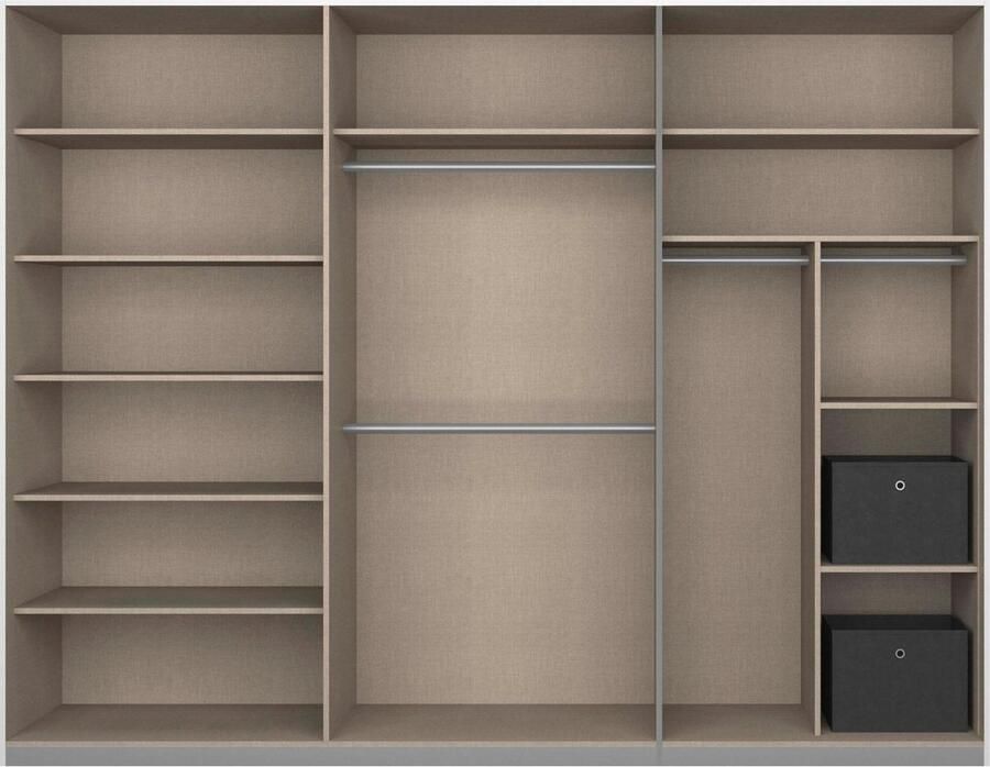 Rauch Schuifdeurkast Kledingkast Garderobe CORTONA inclusief interieurindeling - Foto 13