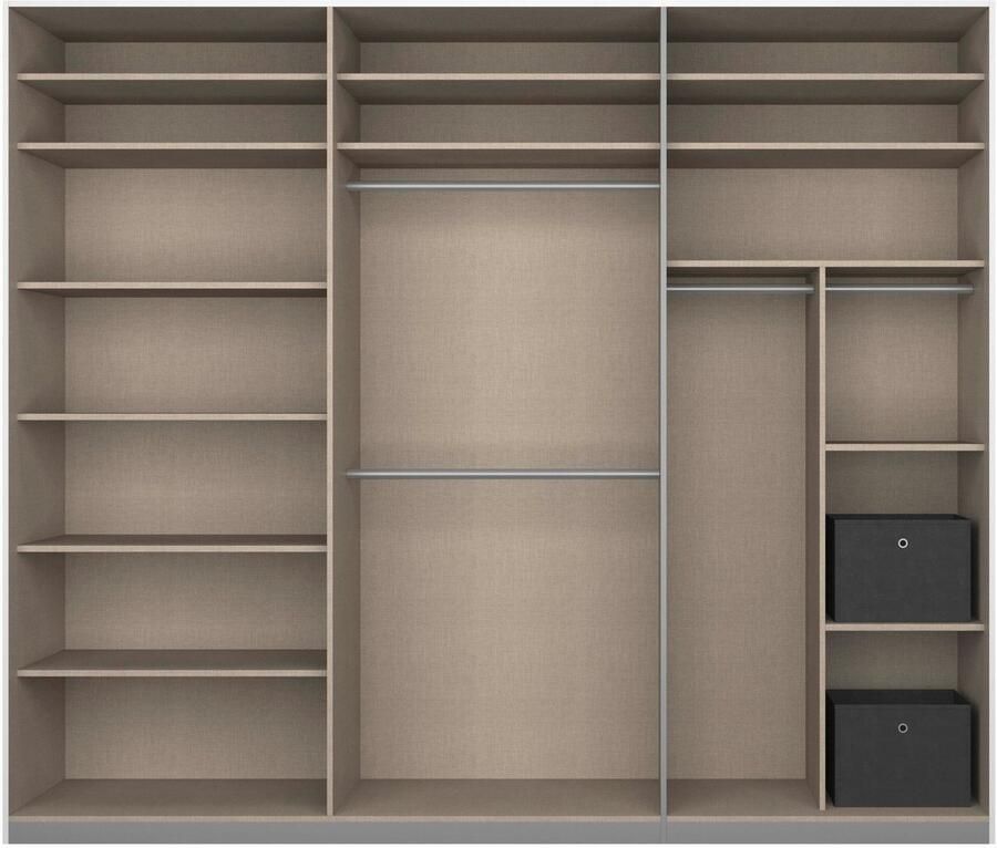 Rauch Schuifdeurkast Kledingkast Garderobe CORTONA inclusief interieurindeling - Foto 7