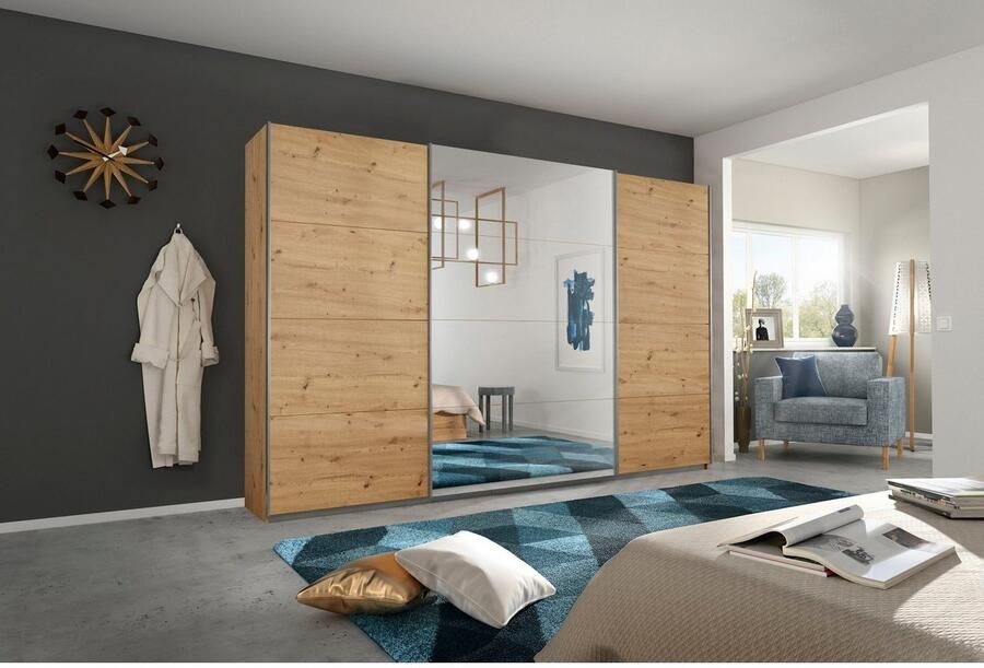 Rauch Schuifdeurkast Kledingkast Garderobe CORTONA inclusief interieurindeling - Foto 6
