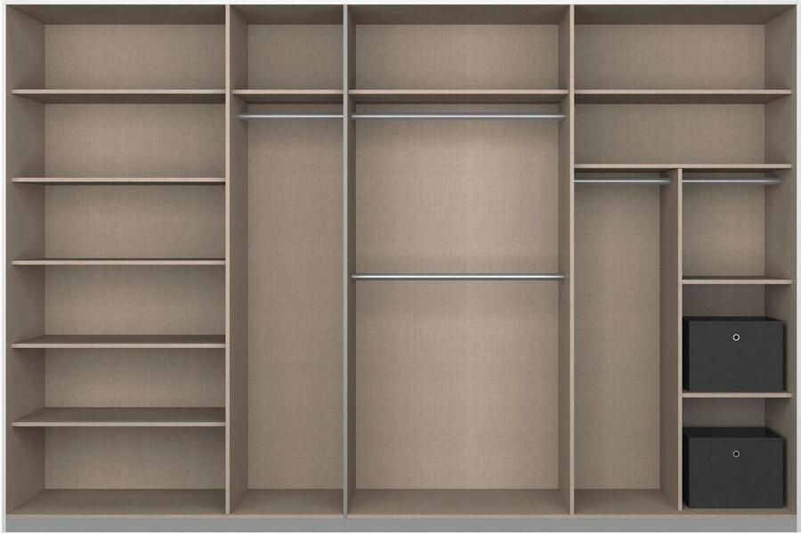Rauch Schuifdeurkast Kledingkast Garderobe CORTONA inclusief interieurindeling - Foto 7