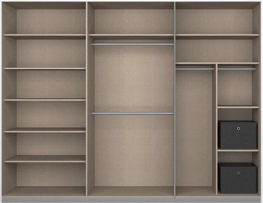 Rauch Schuifdeurkast Kledingkast Garderobe CORTONA inclusief interieurindeling - Foto 7