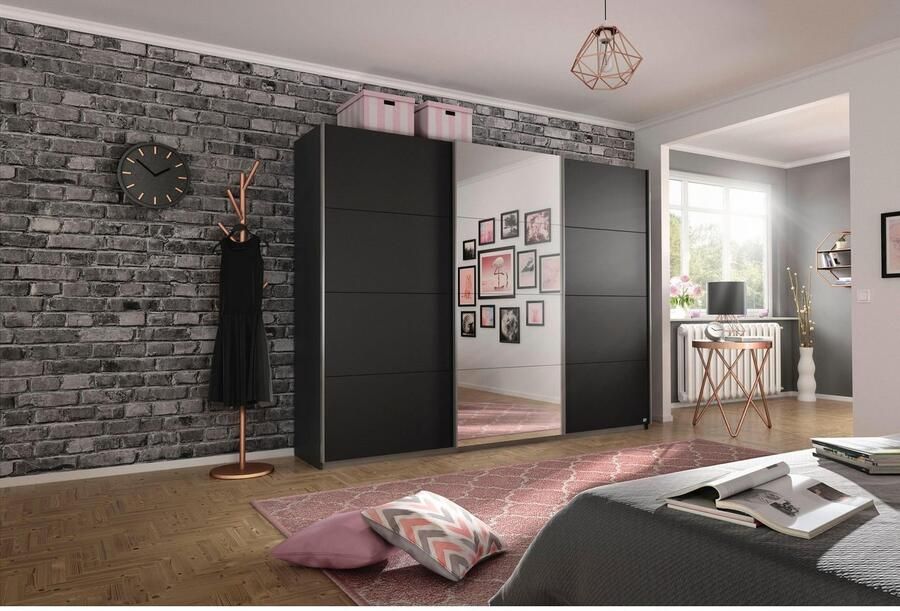 Rauch Schuifdeurkast Kledingkast Garderobe CORTONA inclusief interieurindeling - Foto 12