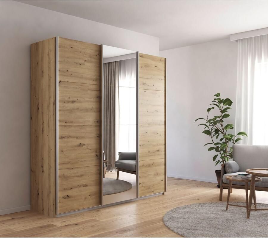 Rauch Schuifdeurkast Kledingkast Garderobe CORTONA inclusief interieurindeling - Foto 11