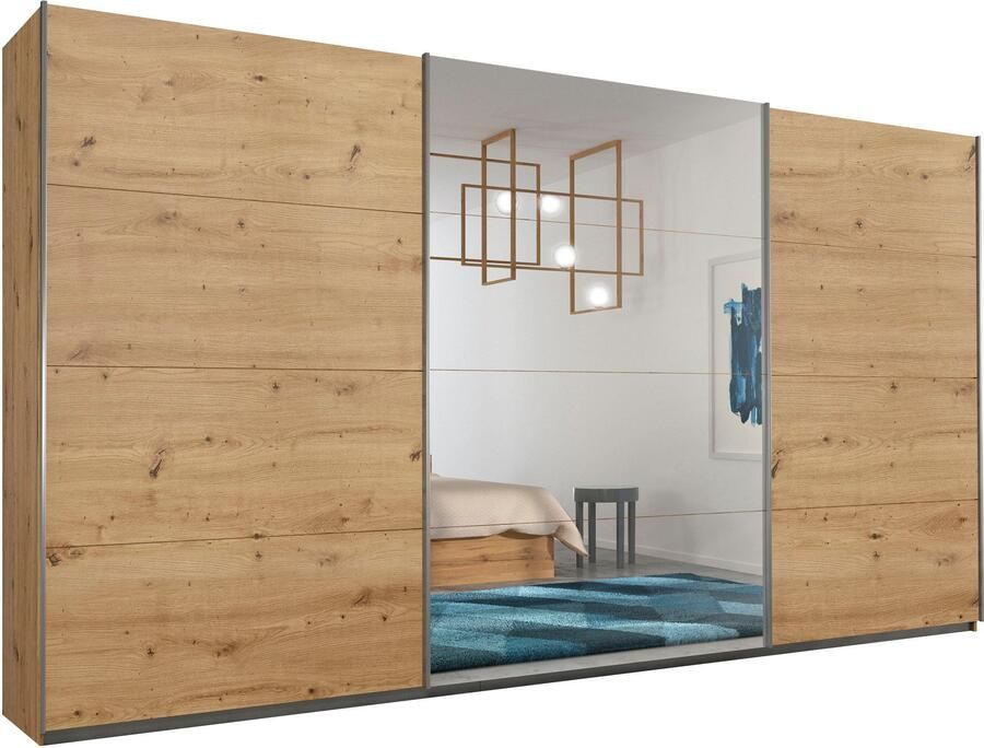 Rauch Schuifdeurkast Kledingkast Garderobe CORTONA inclusief interieurindeling