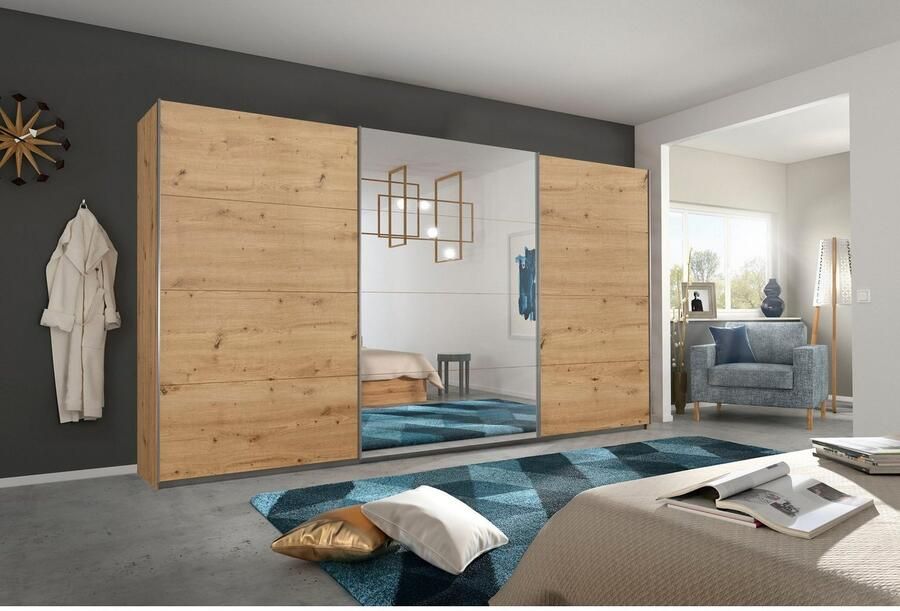 Rauch Schuifdeurkast Kledingkast Garderobe CORTONA inclusief interieurindeling - Foto 6